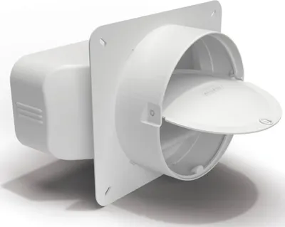 Produktbild von OPTIMAIRO Maueranschluss-Stutzen 222 x 89 Kunststoff weiß