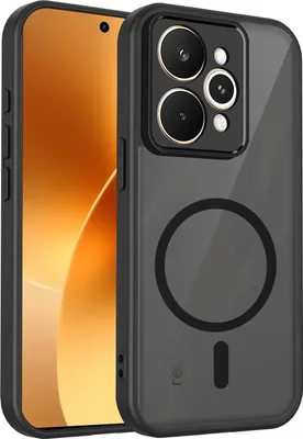 Obrázek produktu pro Magnetické pouzdro pro Realme 15 Pro, průsvitné tvrdé PC pouzdro s měkkým TPU rámečkem Černý
