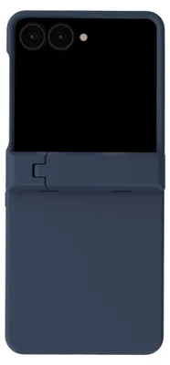 Immagine prodotto di Custodia posteriore colorata con supporto per Samsung Galaxy Z Flip 8 - Blu scuro