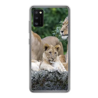 Produktbild von MuchoWow® Handyhülle Schutzhülle Hülle für Samsung Galaxy A41 Löwen - Tiere - Jungtiere Silikon Softcase Handy Hülle - Mobiltelefon