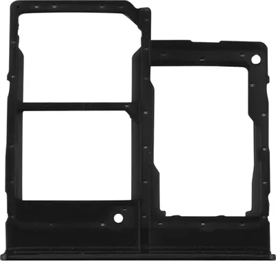 Produktbild von Clappio, Ersatzteil Dual-SIM- und Micro-SD-Kartenhalter für Samsung Galaxy A20e, Schwarz