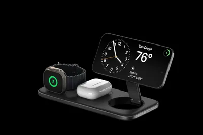 Image de Satechi Qi2 Trio sans fil charging pad – Chargeur sans fil jusqu'à 15W – Charge rapide pour Apple Watch jusqu'à 5W – AirPods charge de 5W