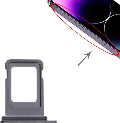 Produktbild von SIM Card Tray für Apple iPhone 14 Pro Ersatzteil Schwarz