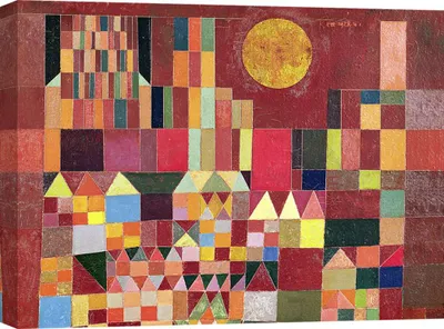 Zdjęcie produktu dla Wydruk na płótnie - Paul Klee, Zamek i słońce (detal) - 100x70 cm