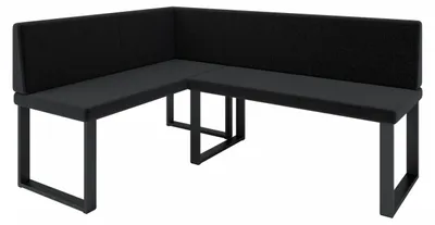 Produktbild von Eckbank Akiko NINA Metal [] -142x196 LINKS-INARI 100- Stoff|Eckbankgruppe für Ihrem Esszimmer|Küche|modern|Sitzecke|Essecke