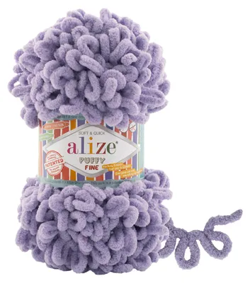 Produktbild von Alize Puffy Fine 166 Lavendel – superweiches Schlaufengarn 100g