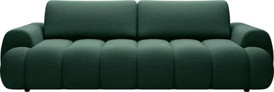 Produktbild von Sofa 4-Sitzer mit Schlaffunktion - Stoff - Tannengrün - FRIDORA