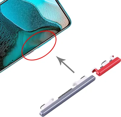 Produktbild von Power Volume Button für Xiaomi Redmi K30 Pro Grau Lautstärke On Off Ersatzteil