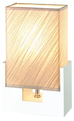 Produktbild von Nachttischlampe in Schwarz oder Weiß ca. 16 x 8 x 26 cm Tischleuchte