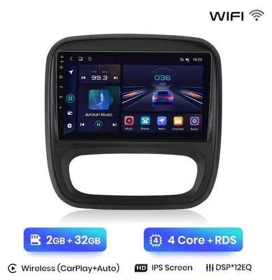 Obrázok produktu pre Multimediálny prehrávač do auta – 9-palcové autorádio s dotykovým displejom, GPS a Wi-Fi