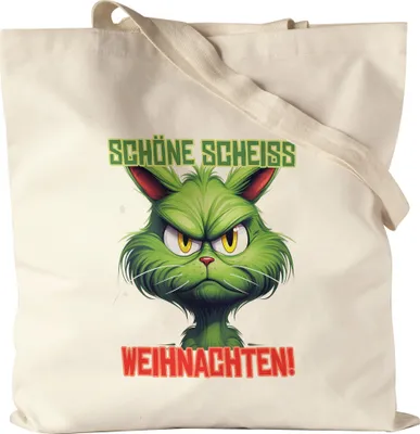 Produktbild von Schöne Scheiss Weihnachten Jutebeutel Katzenbesitzer Sarkasmus Geschenk