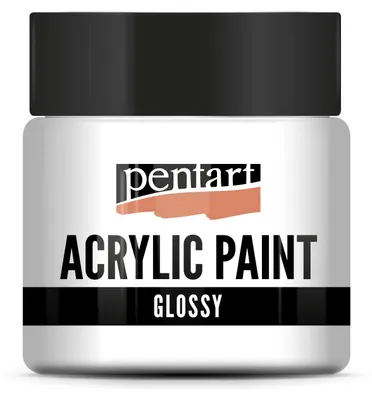 Produktbild von Pentart glänzende Acrylfarbe 50 ml - Weiß