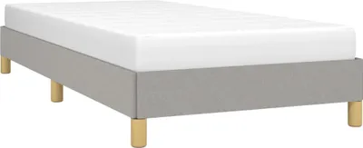 Obrázek produktu pro vidaXL Rám postele bez matrace světle šedý 90x190 cm látka
