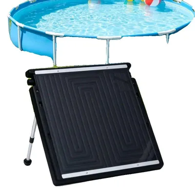 Obrázok produktu pre Solárny ohrev vody pre bazén, 75 cm x 75 cm, objem 5 litrov, dĺžka hadice 1 meter, nastaviteľná podpera, kompatibilné s filtračnými systémami