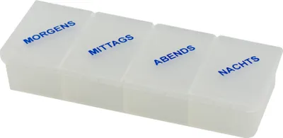 Produktbild von Sundo Pillendose mit 4 Fächern und Tagesaufteilung