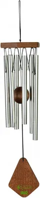 Produktbild von windspiel 35 cm Aluminium/Holz silber