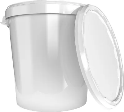 Produktbild von Eimer mit Deckel 30 L | Vorratseimer | Lebensmittelecht Weiß | Hobbock | 20 Stück