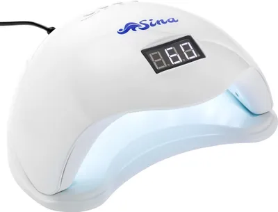 Image de Sina Sèche-ongles à lumière LED, capteur pour reconnaissance automatique de la main, 48 W, avec écran, po amovible
