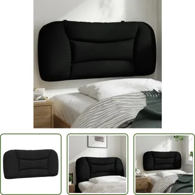 Produktbild von The Living Store Kopfteil-Kissen Schwarz 90 cm Stoff