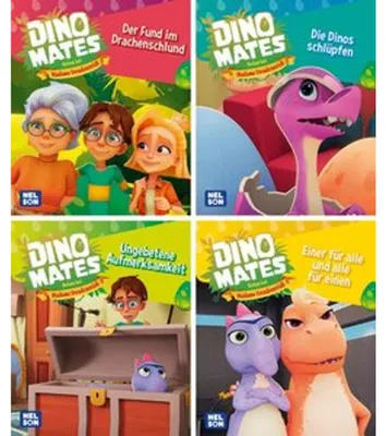 Immagine prodotto di Nelson Mini-Bücher: 4er Dino Mates 1-4
