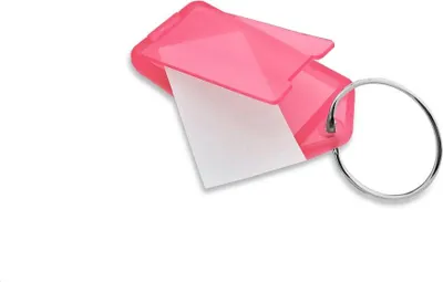 Produktbild von CombiCraft Aufklappbare Schlüsseletiketten in Rot 60x27 mm- Packung mit 100 Stück
