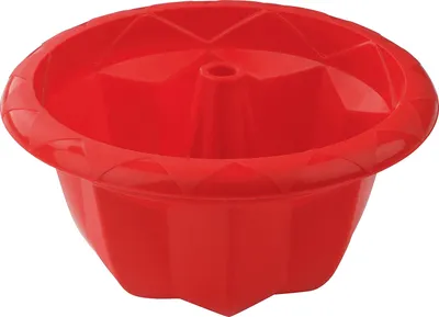 Produktbild von Dr. Oetker Mini-Gugelhupfform Ø 18 cm Flexxibel Love, Backform für Gugelhupf aus Silikon, Bundform für eindrucksvolle Kreationen, hochwertige Silikon-Kuchenform, vielseitige Backform (Farbe: Rot)