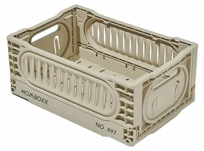 Faltbare Aufbewahrungsboxen, stapelbar, Kunststoff, 30×20×12 cm, Weiß