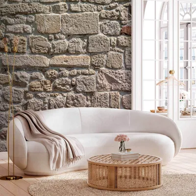 Produktbild von Vlies Fototapete - Wall From Stones 400x280 cm Muster f-A-0329-a-a