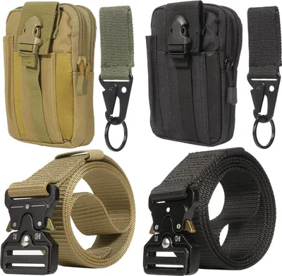 Produktbild von Taktische Gürtel - Nylon - Schnellverschluss - Metallklammer - Heavy Duty - Outdoor - Camping - Wandertasche