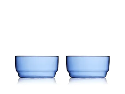 Obrázek produktu pro Lyngby Glas 32368, Dezertní miska, Kulatý, Sklo, Modrá, 0,5 l, 2 člověk/lidí