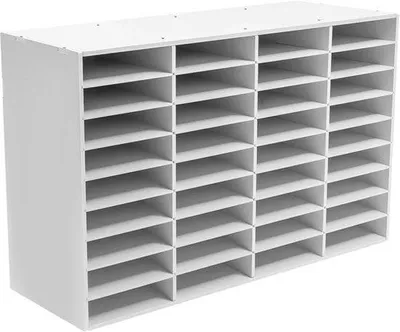 Immagine prodotto di Portariviste - 36 scomparti regolabili - Lunghezza 118 cm - Organizzatore per documenti