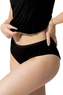 Produktbild von Yenita® Viskose Bikini Slip 3er Set Damen Slips M schwarz