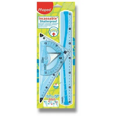 Obrázok produktu pre MAPED Sada pravítok Incassable 3ks - mix variant či farieb