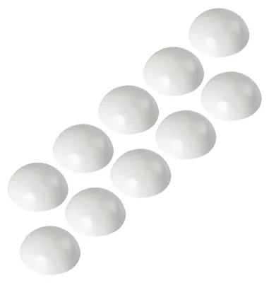 Immagine prodotto di set di fermaporta da parete vasalat - fermaporta 32 mm, altezza 12 mm - fermaporta autoadesivo ideale per proteggere pareti e porte, bianco - 10 pezzi