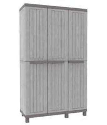 Zdjęcie produktu dla Terry Store-Age C- Wood 102A, Kombinacja do przechowywania, Wolnostojące, Szafka przyścienna, 3 pół., 3 drzw., Szarobrązowy