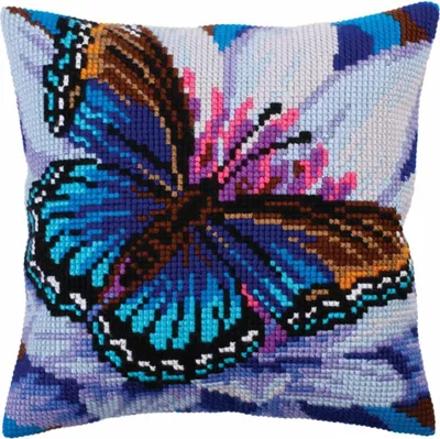 Produktbild von CdA Kreuzstich-Set: Kissen „Volatic turquoise“ 5313, 40 x 40 cm