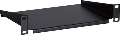 Produktbild von 10” Fachboden, 1 HE, für 10” Serverschränke, Schwarz, (BxTxH) 250 x 136 x 44 mm