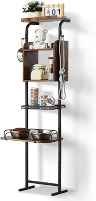 Obrázek produktu pro Krmná stanice pro psy držák na misky pro psy vyvýšená krmná miska 50x19,8x145cm