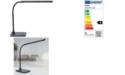 Produktbild von MAUL Tischleuchte MAULpirro LED 3.000 K dimmbar Standfuß schwarz