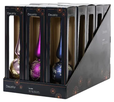 Productafbeelding van Piek glas d8l31 cm a3 VI kerst Decoris
