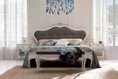 Produktbild von Bett 2x Nachttische Luxus Betten Möbel 4tlg Holz Klassisch Schlafzimmer