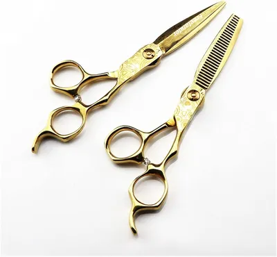Produktbild von Friseurschere zum Haareschneiden, 6,0 Zoll, Effilierschere und Haarschneideset