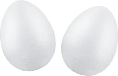 Obrázek produktu pro Arpex Polystyrenové vejce pro velikonoční dekorace 10 cm 2 kusy