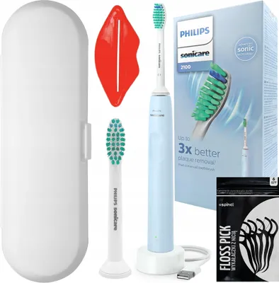 Produktbild von Philips Sonicare Schallzahnbürste HX3651 12 Blau Reiseetui 2 Aufsätze