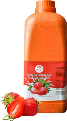 Produktbild von Fruchtsirup für Bubble Tee 2,5kg Erdbeer Konzentrat Sirup Bubble Tea Set Getränkesirup - 100 % Vegan Glutenfrei Alkoholfrei