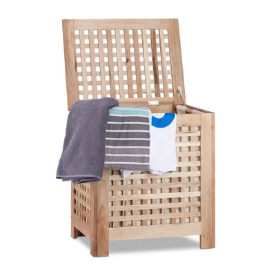 Produktbild von relaxdays Wäschetruhe Walnuss