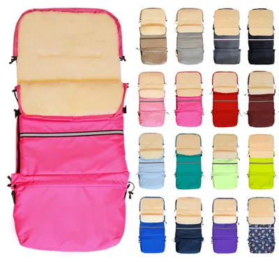 Produktbild von Baby-Joy Fußsack FINN XXL -110cm- Kinderwagen Winterfußsack Thermofußsack Buggy Winter Universal Winterfußsack für Kinderwagen und Buggy - Farbe: 15 Pink