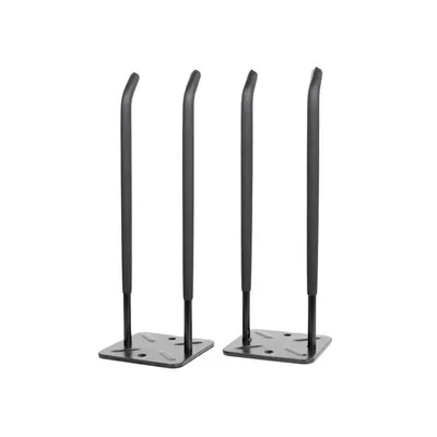 Produktbild von Robuster Schwerlast Wandhalter 2er Set – gerade Ausführung, bis 70 kg Tragkraft, schwarz