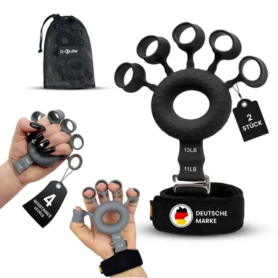 Produktbild von Fingertrainer Silikon Handtrainer- Stärken Sie Ihre Fingerkraft und Unterarme mit unserem vielseitigen Der Ultimative Unterarm,Hand- & Finger Trainer