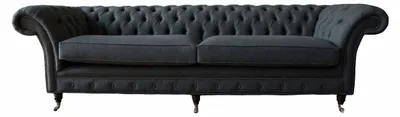 Produktbild von Design Sofa 4 Sitzer Couch Textil Polster Klassische Sofas Chesterfield